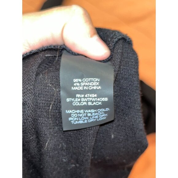 NORMA KAMALI Slim Fit Turtleneck Dress in Black WOmens size Small - Picture 9 of 10